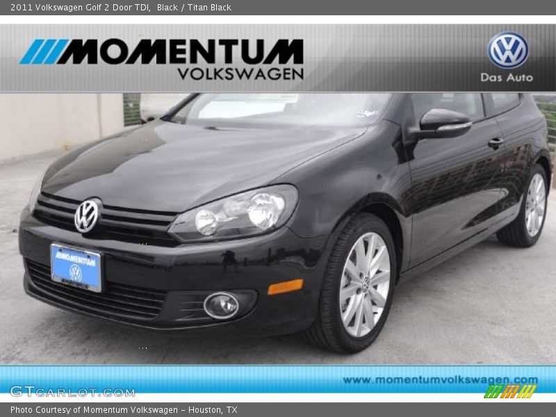 Black / Titan Black 2011 Volkswagen Golf 2 Door TDI