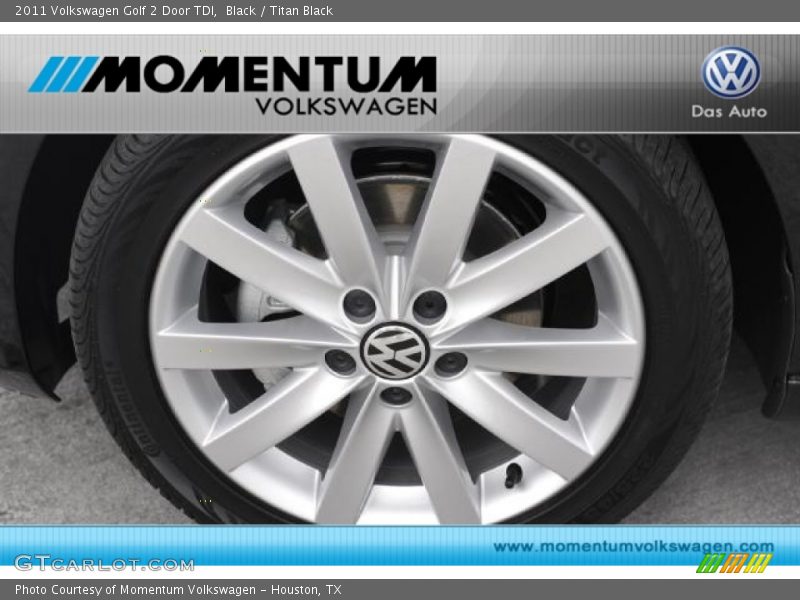 Black / Titan Black 2011 Volkswagen Golf 2 Door TDI