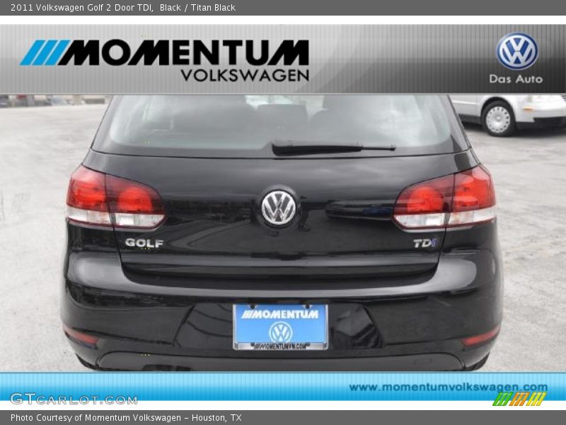 Black / Titan Black 2011 Volkswagen Golf 2 Door TDI