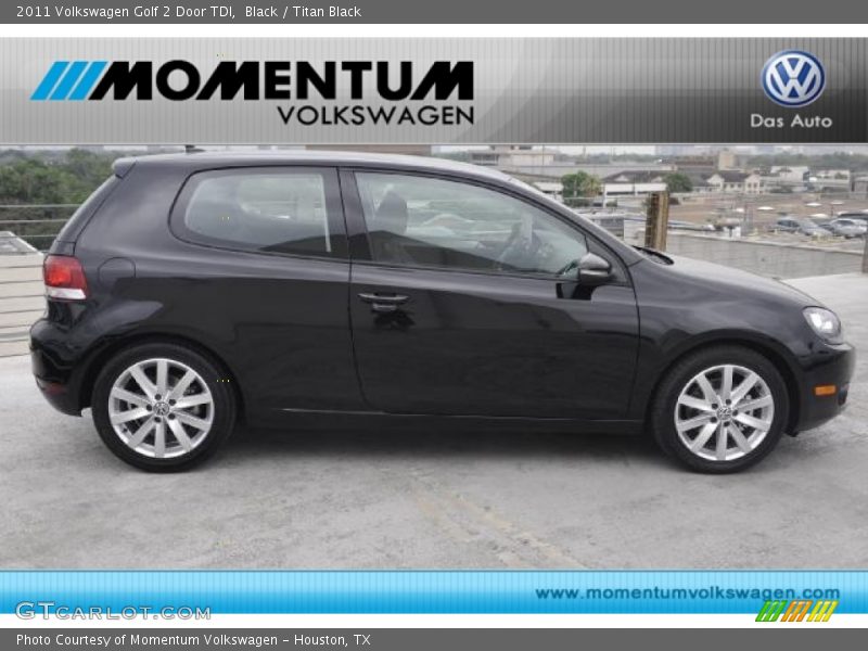Black / Titan Black 2011 Volkswagen Golf 2 Door TDI