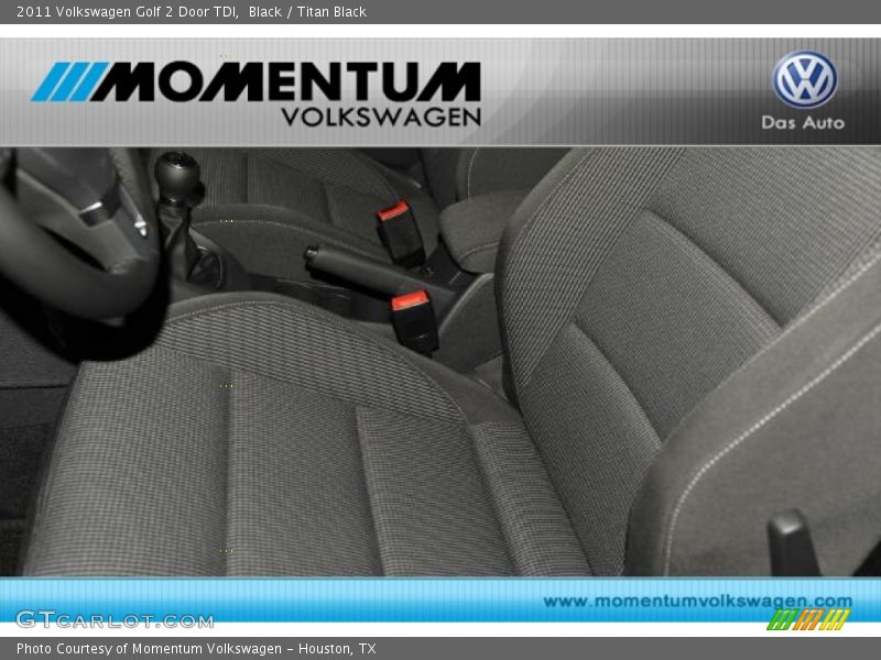 Black / Titan Black 2011 Volkswagen Golf 2 Door TDI