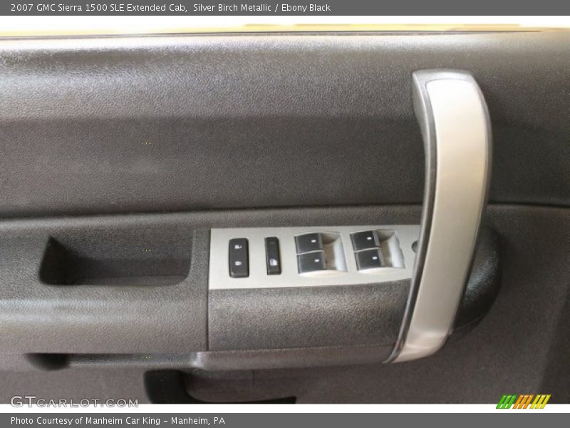 Silver Birch Metallic / Ebony Black 2007 GMC Sierra 1500 SLE Extended Cab