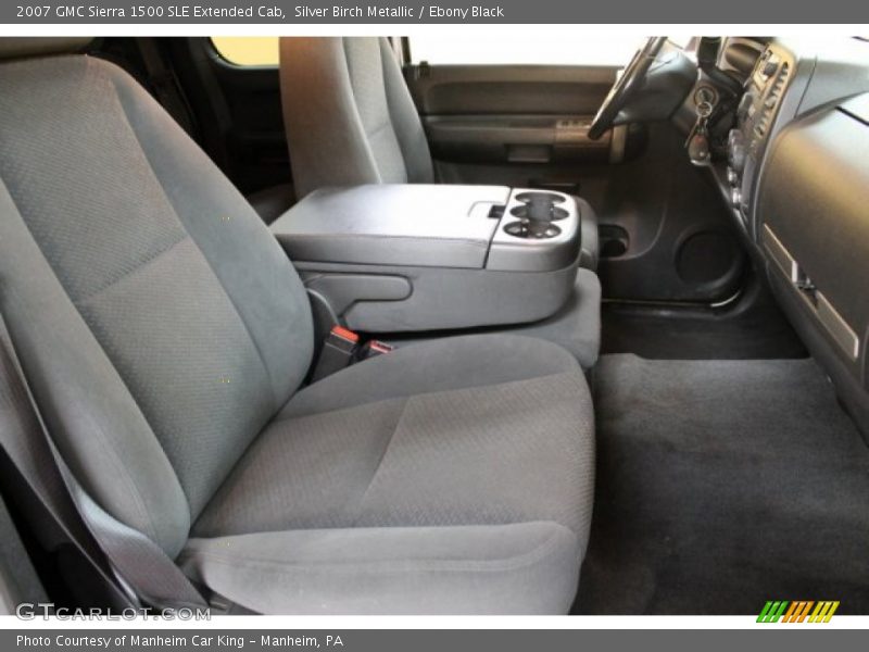 Silver Birch Metallic / Ebony Black 2007 GMC Sierra 1500 SLE Extended Cab