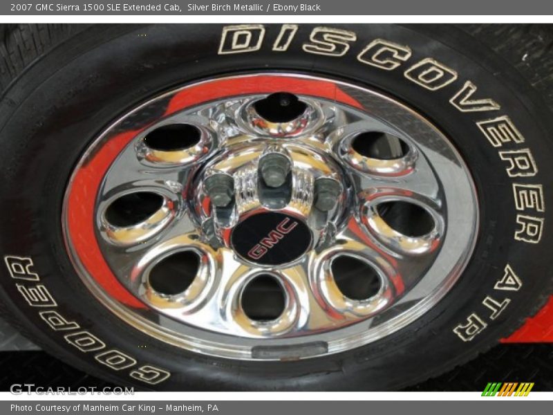 Silver Birch Metallic / Ebony Black 2007 GMC Sierra 1500 SLE Extended Cab