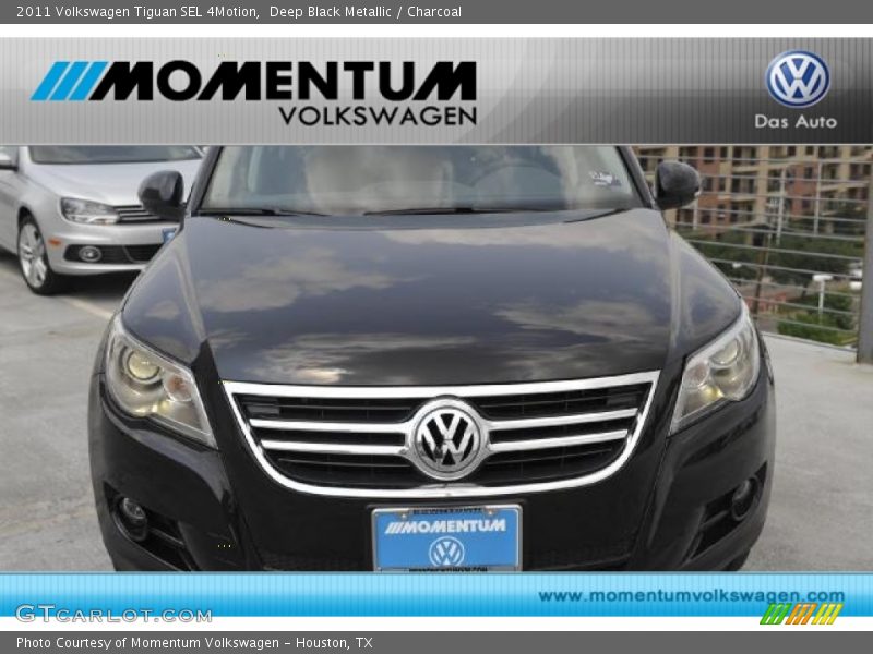 Deep Black Metallic / Charcoal 2011 Volkswagen Tiguan SEL 4Motion