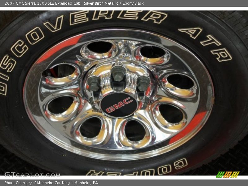 Silver Birch Metallic / Ebony Black 2007 GMC Sierra 1500 SLE Extended Cab