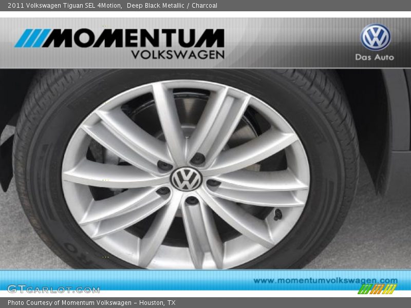 Deep Black Metallic / Charcoal 2011 Volkswagen Tiguan SEL 4Motion