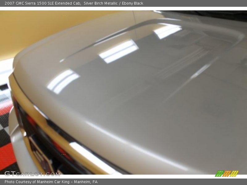 Silver Birch Metallic / Ebony Black 2007 GMC Sierra 1500 SLE Extended Cab