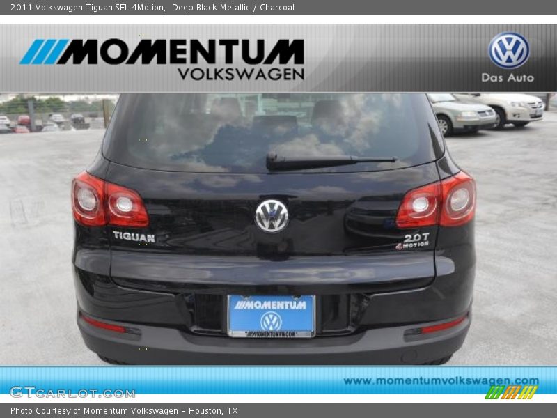 Deep Black Metallic / Charcoal 2011 Volkswagen Tiguan SEL 4Motion