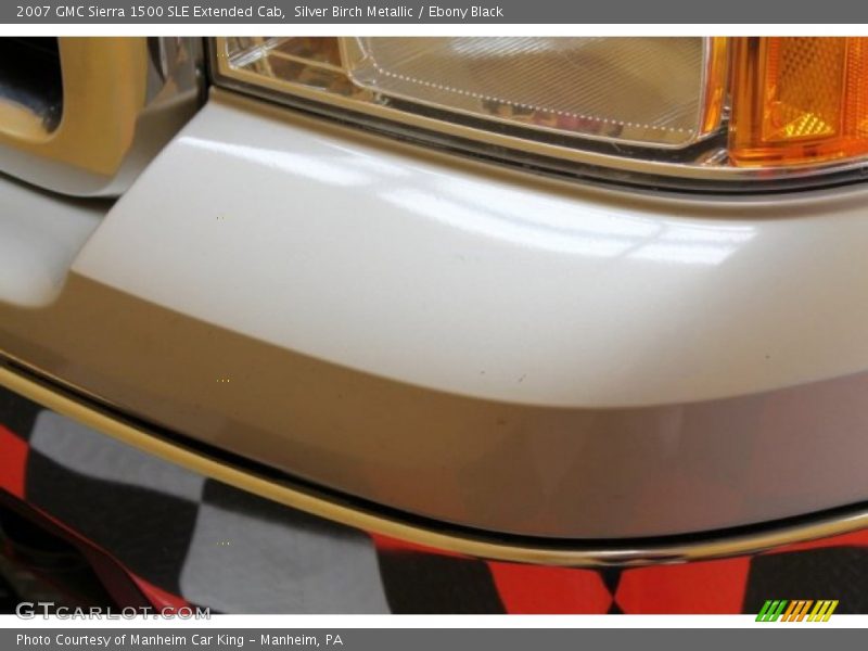 Silver Birch Metallic / Ebony Black 2007 GMC Sierra 1500 SLE Extended Cab