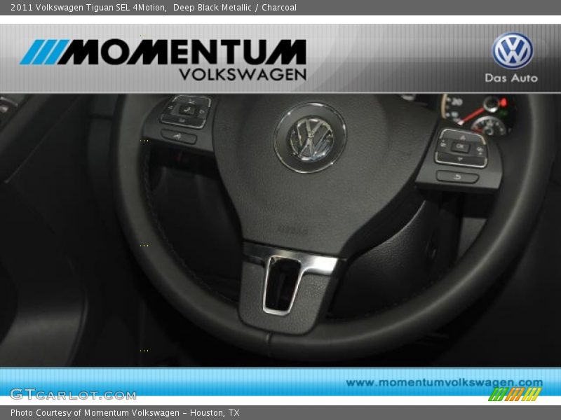 Deep Black Metallic / Charcoal 2011 Volkswagen Tiguan SEL 4Motion