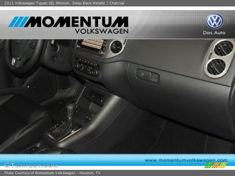 Deep Black Metallic / Charcoal 2011 Volkswagen Tiguan SEL 4Motion