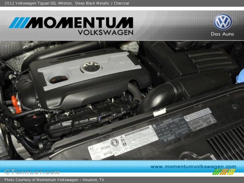 Deep Black Metallic / Charcoal 2011 Volkswagen Tiguan SEL 4Motion