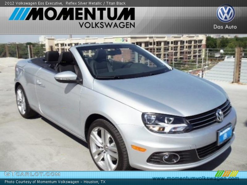 Reflex Silver Metallic / Titan Black 2012 Volkswagen Eos Executive
