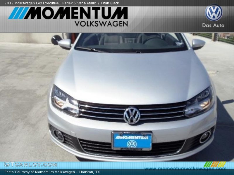 Reflex Silver Metallic / Titan Black 2012 Volkswagen Eos Executive