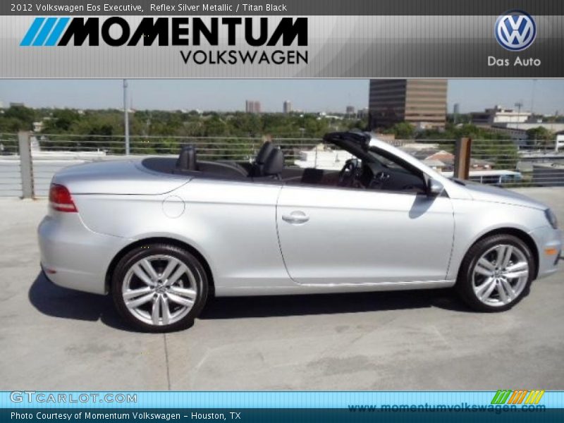 Reflex Silver Metallic / Titan Black 2012 Volkswagen Eos Executive