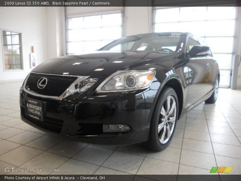 Black Sapphire Pearl / Cashmere 2009 Lexus GS 350 AWD
