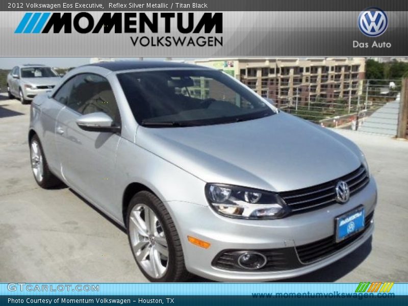 Reflex Silver Metallic / Titan Black 2012 Volkswagen Eos Executive