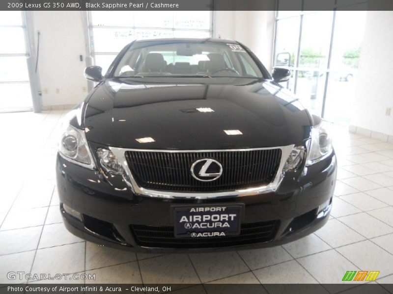 Black Sapphire Pearl / Cashmere 2009 Lexus GS 350 AWD