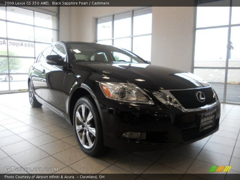 Black Sapphire Pearl / Cashmere 2009 Lexus GS 350 AWD