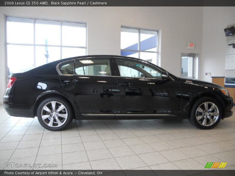Black Sapphire Pearl / Cashmere 2009 Lexus GS 350 AWD