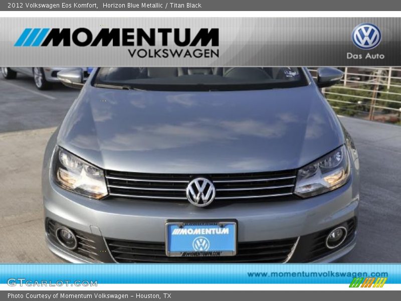 Horizon Blue Metallic / Titan Black 2012 Volkswagen Eos Komfort