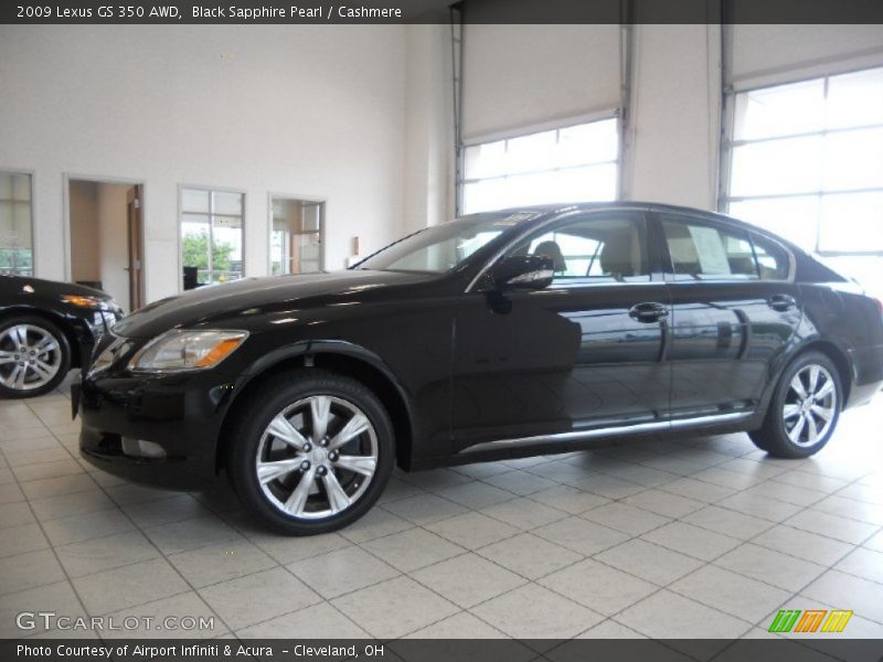 Black Sapphire Pearl / Cashmere 2009 Lexus GS 350 AWD