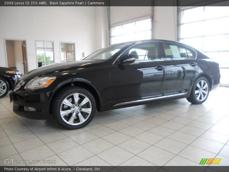 Black Sapphire Pearl / Cashmere 2009 Lexus GS 350 AWD