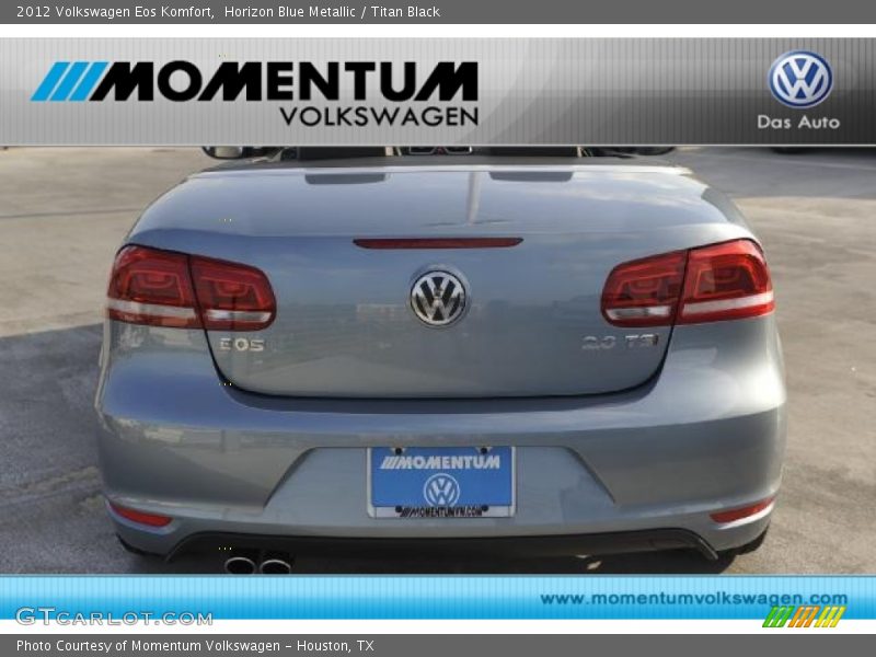 Horizon Blue Metallic / Titan Black 2012 Volkswagen Eos Komfort