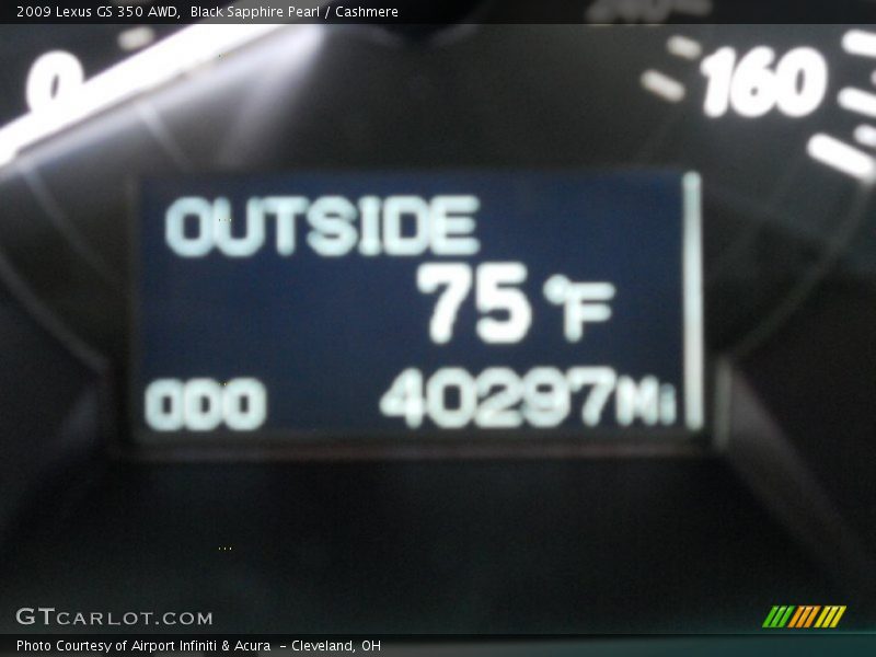 Black Sapphire Pearl / Cashmere 2009 Lexus GS 350 AWD