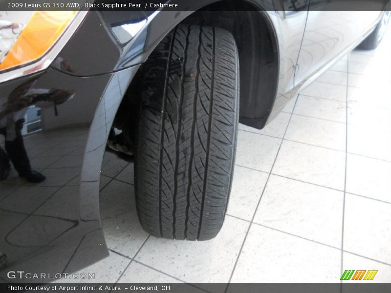 Black Sapphire Pearl / Cashmere 2009 Lexus GS 350 AWD