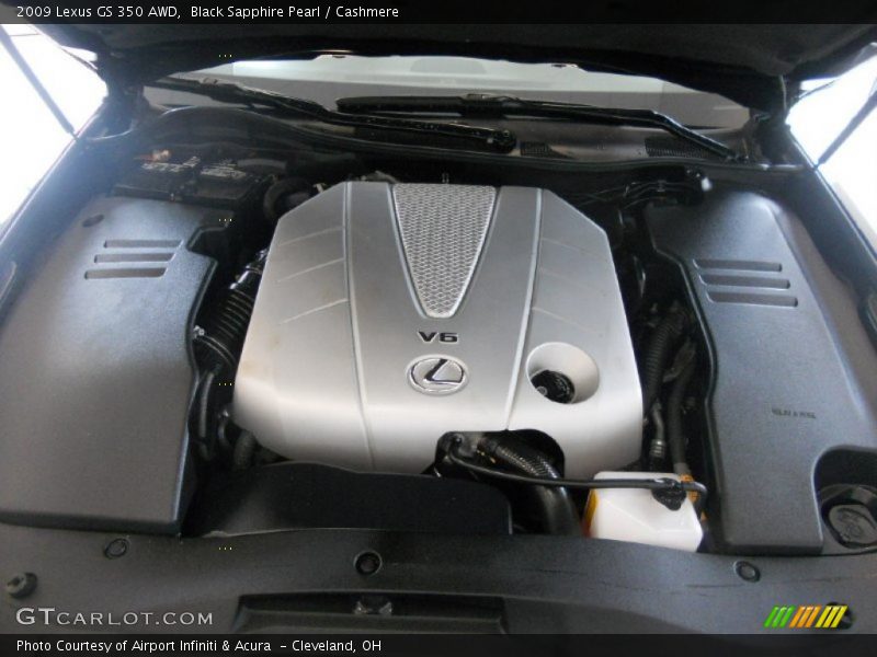 Black Sapphire Pearl / Cashmere 2009 Lexus GS 350 AWD