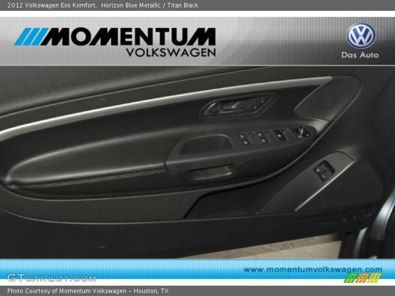 Horizon Blue Metallic / Titan Black 2012 Volkswagen Eos Komfort