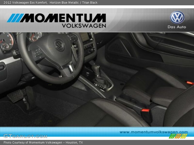 Horizon Blue Metallic / Titan Black 2012 Volkswagen Eos Komfort