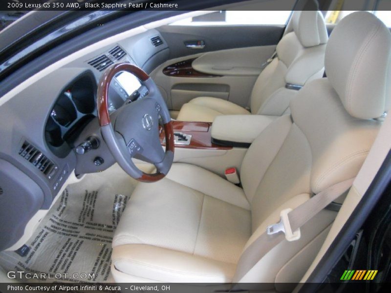 Black Sapphire Pearl / Cashmere 2009 Lexus GS 350 AWD