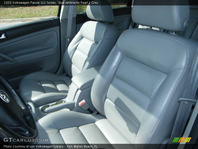 Blue Anthracite Pearl / Grey 2003 Volkswagen Passat GLS Sedan