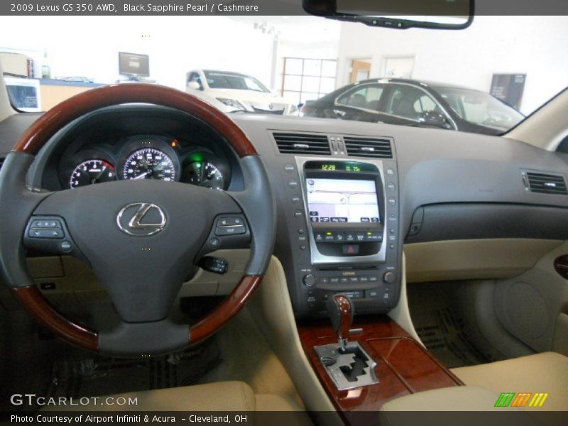 Black Sapphire Pearl / Cashmere 2009 Lexus GS 350 AWD