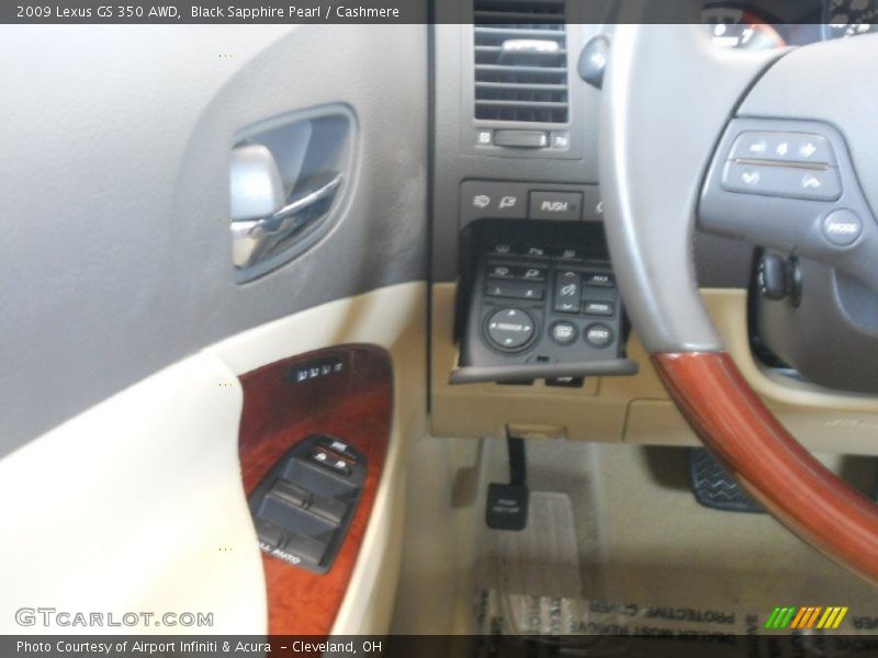 Black Sapphire Pearl / Cashmere 2009 Lexus GS 350 AWD