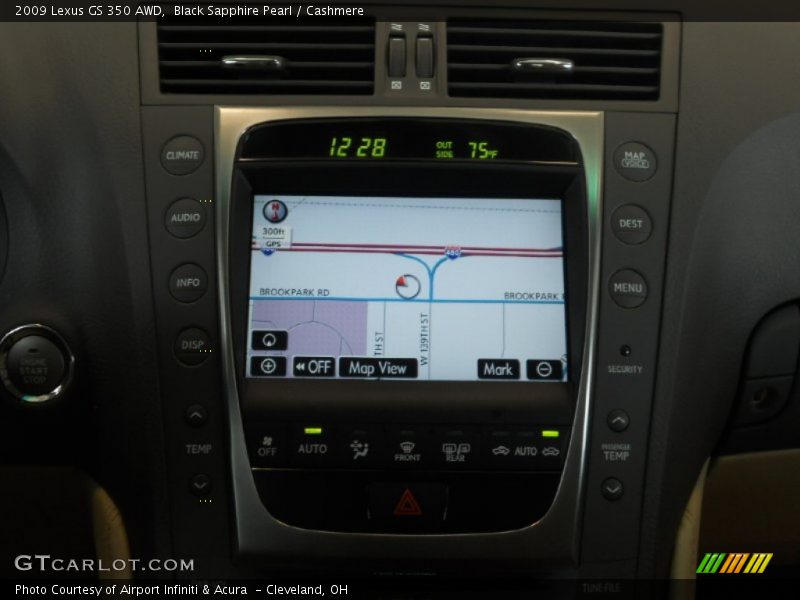 Black Sapphire Pearl / Cashmere 2009 Lexus GS 350 AWD