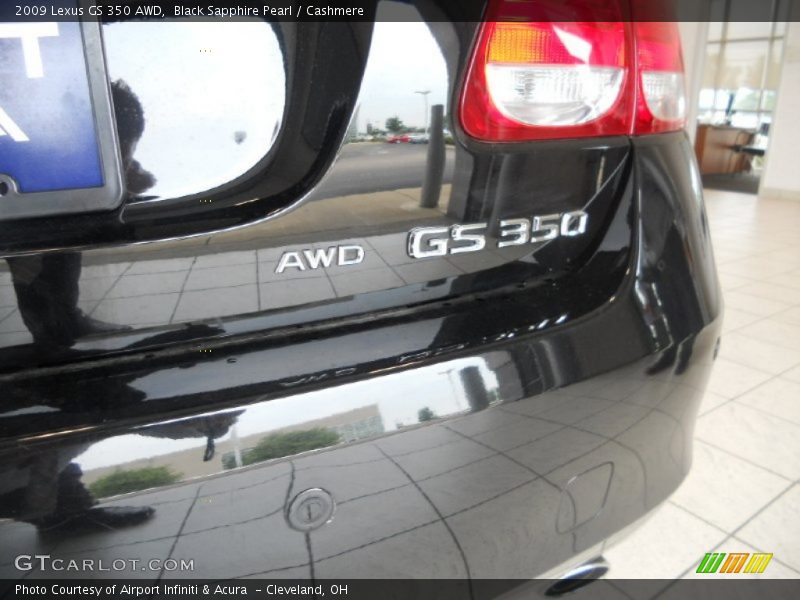 Black Sapphire Pearl / Cashmere 2009 Lexus GS 350 AWD