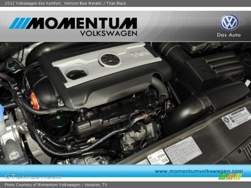 Horizon Blue Metallic / Titan Black 2012 Volkswagen Eos Komfort