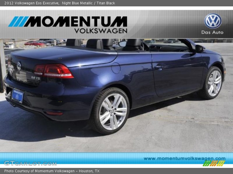 Night Blue Metallic / Titan Black 2012 Volkswagen Eos Executive