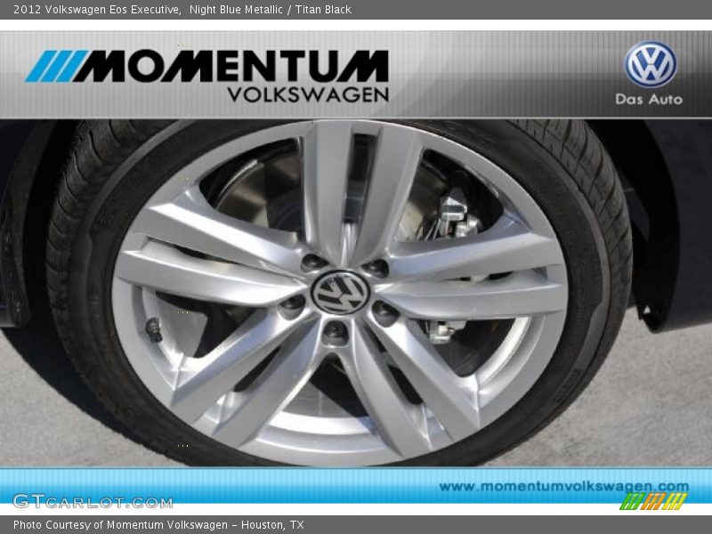 Night Blue Metallic / Titan Black 2012 Volkswagen Eos Executive