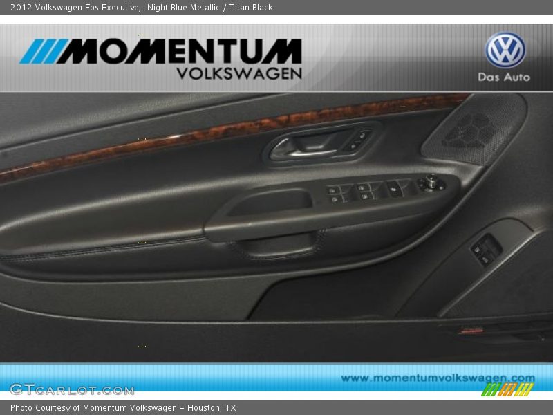Night Blue Metallic / Titan Black 2012 Volkswagen Eos Executive