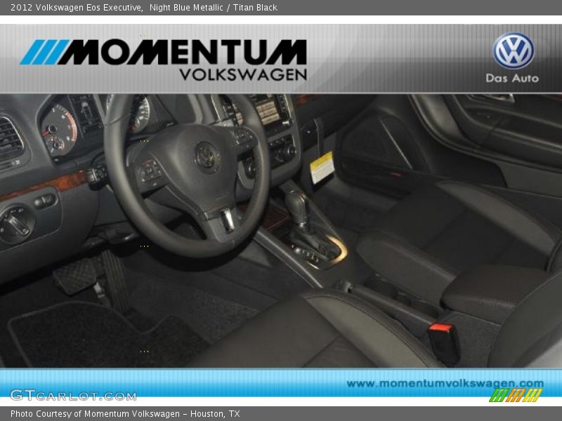 Night Blue Metallic / Titan Black 2012 Volkswagen Eos Executive