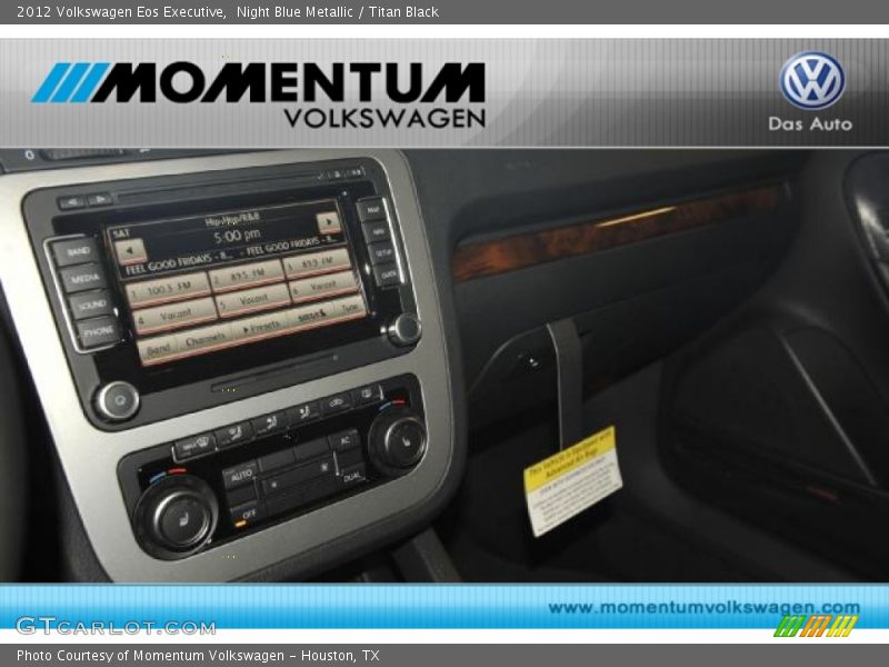 Night Blue Metallic / Titan Black 2012 Volkswagen Eos Executive