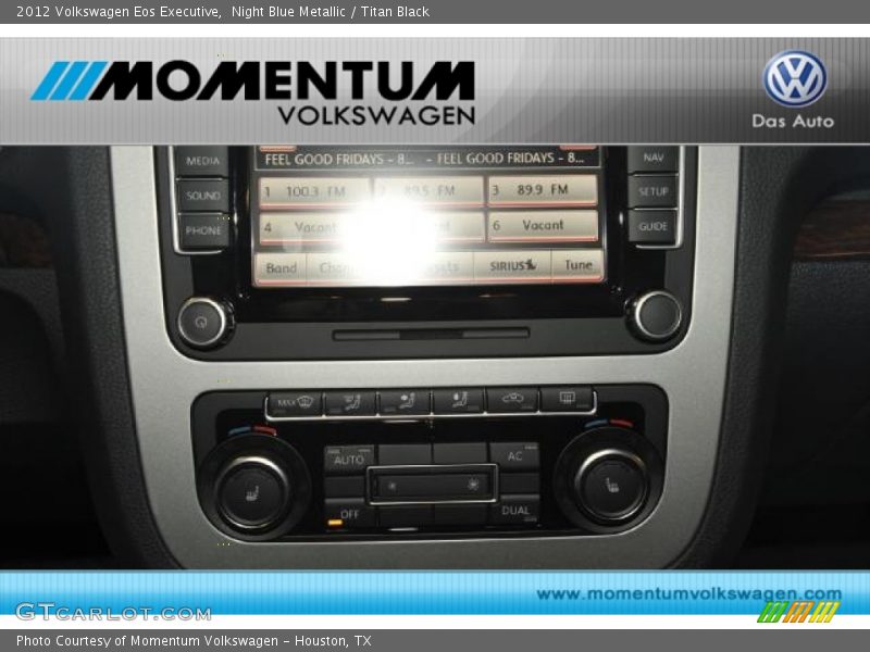 Night Blue Metallic / Titan Black 2012 Volkswagen Eos Executive