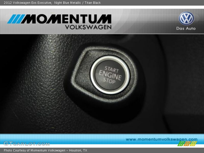 Night Blue Metallic / Titan Black 2012 Volkswagen Eos Executive