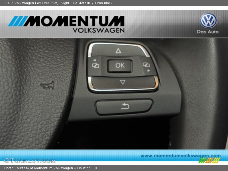 Night Blue Metallic / Titan Black 2012 Volkswagen Eos Executive