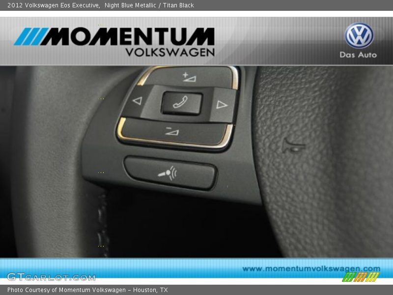 Night Blue Metallic / Titan Black 2012 Volkswagen Eos Executive